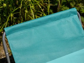 Składany leżak plażowy SAND, zielone paski