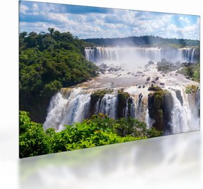 Obraz na szkle wodospadu Iguassu (70x50 cm)