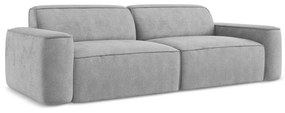 Jasnoszara sofa z tkaniny szenilowej 244 cm Omao – Makamii
