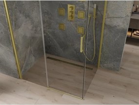 Mexen Omega kabina prysznicowa rozsuwana 120 x 80 cm, transparent, złota - 825-120-080-50-00