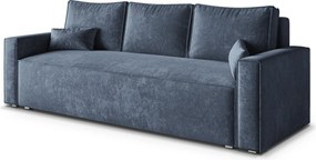 Masseno Sofa MENI z funkcją spania i pojemnikiem na pościel, Rozkładana sofa - Niebieski, LUMO 05