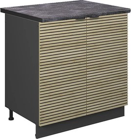 Szafka pod zlew panel dębowy 80x60x82 fame-line