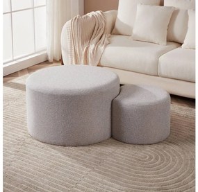 Eglo 424131 - Zestaw 2 taboretów MAHALEVONA pr. 45,5/70 cm szary