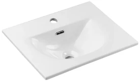 COMAD SKY 3 50CM DP ( E-8099-3-50 ) - Umywalka wpuszczana SKY 51x40 cm matowy biały