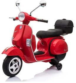 Skuter na akumulator vespa czerwony