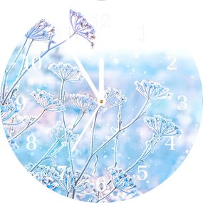 Zegar ścienny Zima Śnieg Boże Narodzenie