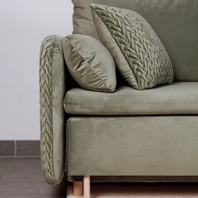 Sofa trzyosobowa z funkcją spania i poduszkami Luna