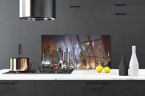 Panel Szklany Światła Nocnego Nowego Jorku