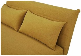 Musztardowa rozkładana sofa SPIKE II