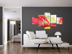 Obraz abstrakcji - malarstwo (125x70 cm)