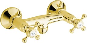 Bateria prysznicowa ścienna w kolorze złota (1 otwór) Antea – Sapho