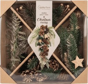 Kreatywny zestaw DIY CHRISTMAS do tworzenia wieńców i dekoracji - różne warianty