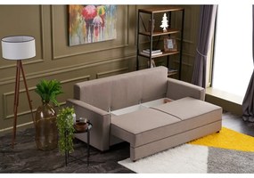 Jasnobrązowa rozkładana sofa 215 cm Ece – Artie