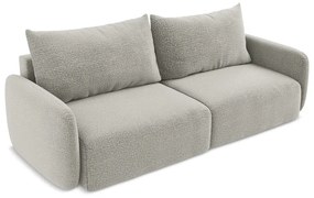 Jasnoszara rozkładana/ze schowkiem sofa 238 cm Kalena – Makamii