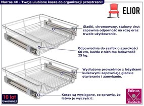 Zestaw 2 Wysuwanych Koszy Typu Cargo T6-H22