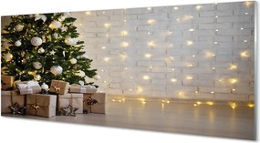 Panel szklany do Kuchni Zimowe Dekoracje i Choinki