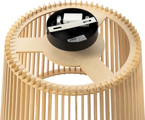 Rustykalna lampa sufitowa zewnętrzna drewniana IP44 - Jayla