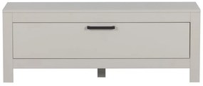 Jasnoszara szafka pod TV z litego drewna sosnowego 120x45 cm Bonk – Basiclabel