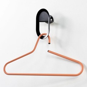 Czarny ścienny stalowy haczyk Coucou – Spinder Design