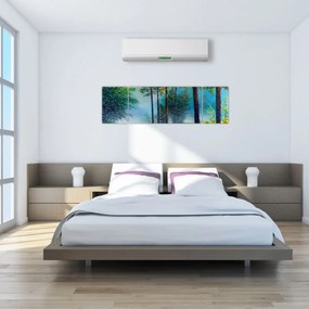 Obraz - Obraz olejny przedstawiający krajobraz (170x50 cm)