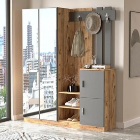 Zestaw do przedpokoju Dany Atlantic Pine andAnthracite
