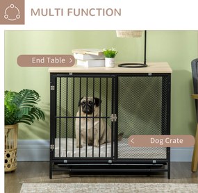 PawHut Wytrzymała klatka dla psa domek dla zwierząt domowych metalowa składana boks dla psa | Aosom PL