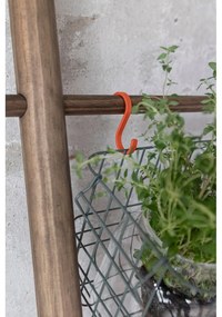 Pomarańczowe wiszące metalowe haczyki zestaw 5 szt. Hang-it – Mette Ditmer Denmark
