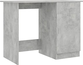 Szare biurko z szafką beton H7-Z12
