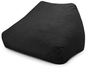 Czarny sztruksowy worek do siedzenia Sofa Snug – SLOWDOWN