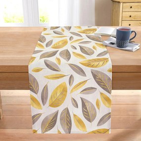 Bieżnik 40x130 cm Yellow And Brown Leaves – Mila Home