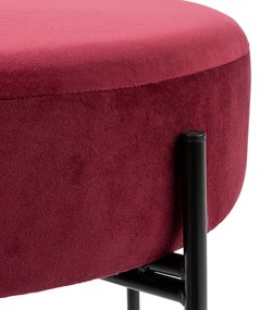 Taboret welurowy ARTY, Ø 47 cm