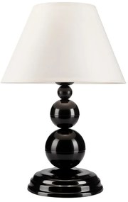 Czarna lampa stołowa − LAMKUR