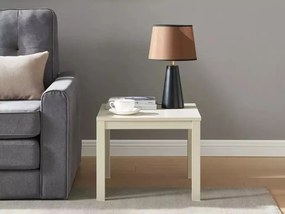 PROMOCJA Stolik kawowy FROST 50x50 cm, kremowy II gatunek