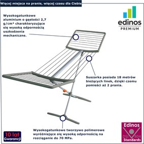 Szara suszarka na pranie  B8-N76