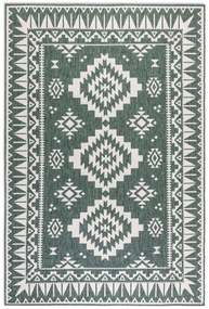 Dywan dwustronny zewnętrzny Gemini kremowo-zielony 80 cm x 150 cm