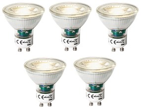 Zestaw 5 żarówek LED GU10 z 3-stopniową regulacją jasności 7W 600 lm 3000K