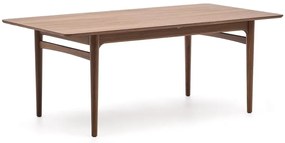 Rozkładany stół z dodatkowym blatem w dekorze orzecha 100x200 cm Elan – Kave Home