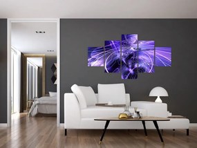 Obraz abstrakcji technicznej (125x70 cm)