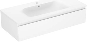 Mexen Orio szafka łazienkowa 100 cm z umywalką Vela, 1 szuflada, biała mat - 91A10-10023-1-BF01-W23M01