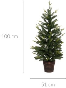 Sztuczna choinka w doniczce, 100 cm