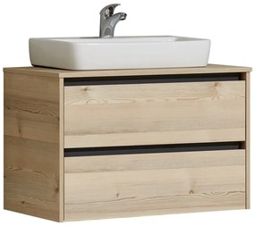 Blat łazienkowy w dekorze sosny w naturalnym kolorze Quickset 393 – Pelipal