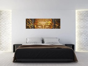 Obraz - Złoty Budda (170x50 cm)