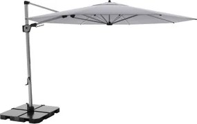KNIRPS 320 x 320 cm - luksusowy wahadłowy parasol ogrodowy z drążkiem bocznym : Kolor parasola - Jasnoszary