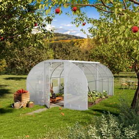 TOOLPORT 3x4m Tunel foliowy, plandeka PE, biały - (8996)
