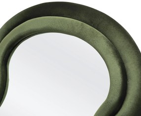 CONFETTO lustro stojące lub ścienne wiszące, oliwkowy welur 160/70/3 cm