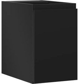 Mexen Orio szafka łazienkowa podumywalkowa 30 cm, 1 drzwi, czarna mat - 91A11-03047-1-BF71
