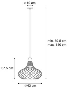 Moderne hanglamp zwart - Iggy Nowoczesny Oswietlenie wewnetrzne