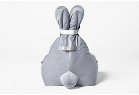 Jasnoszary dziecięcy worek do siedzenia Funny Bunny – The Brooklyn Kids