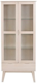 Naturalna witryna z litego drewna dębowego 82x185 cm Filippa – Rowico