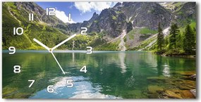 Zegar ścienny szklany Morskie oko Tatry